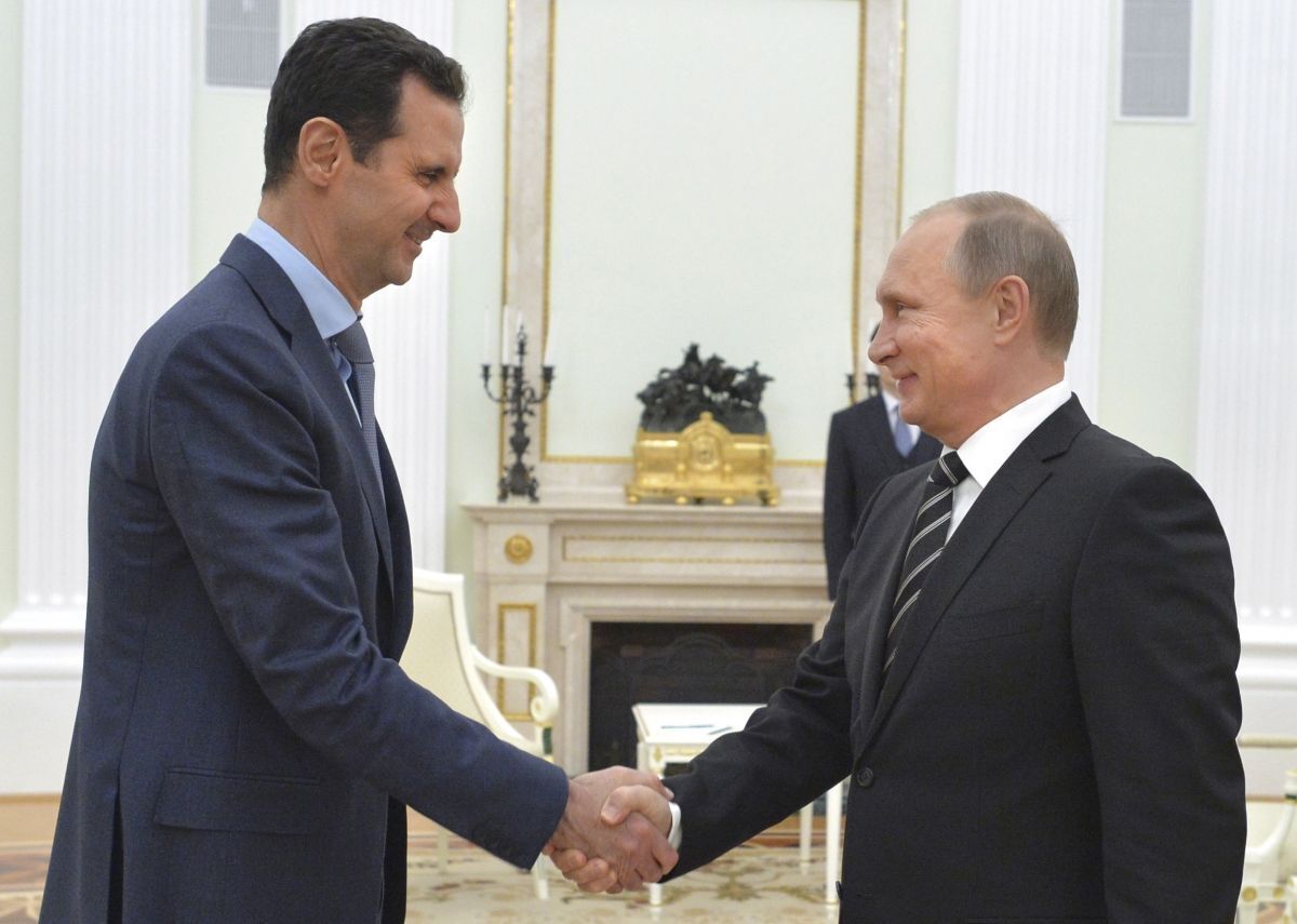 دیدار بشار اسد با پوتين در کاخ کرملین
