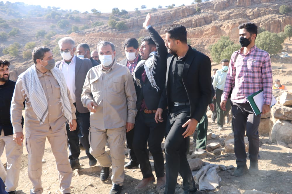 بازدید محسن رضایی از مناطق زلزله زده اندیکا