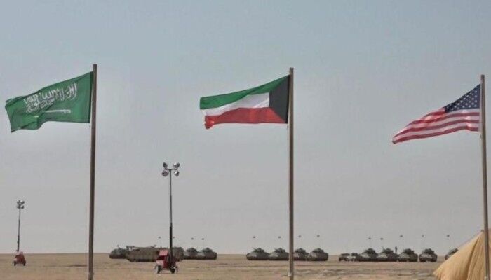                                                    رزمایش مشترک عربستان و کویت با آمریکا                                       