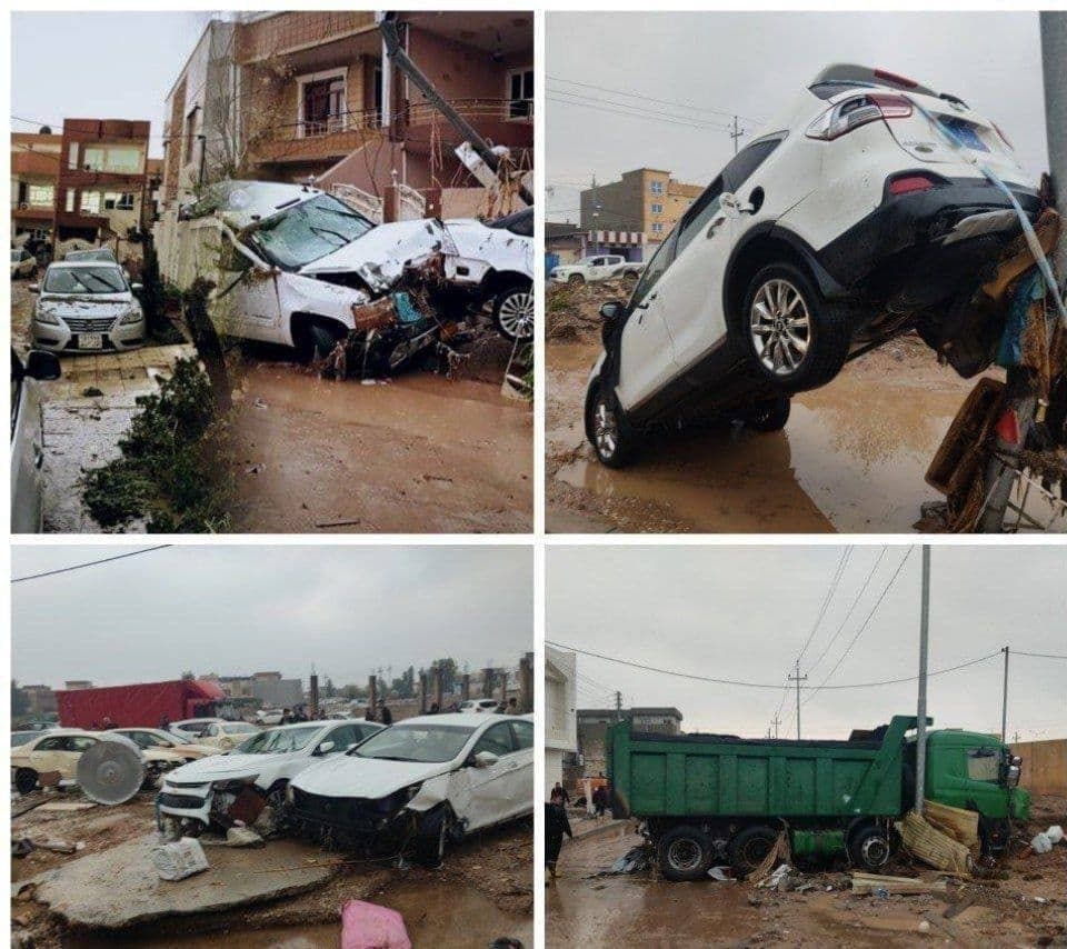                                                    طوفان شدید و مرگبار در اربیل‌ عراق                                       