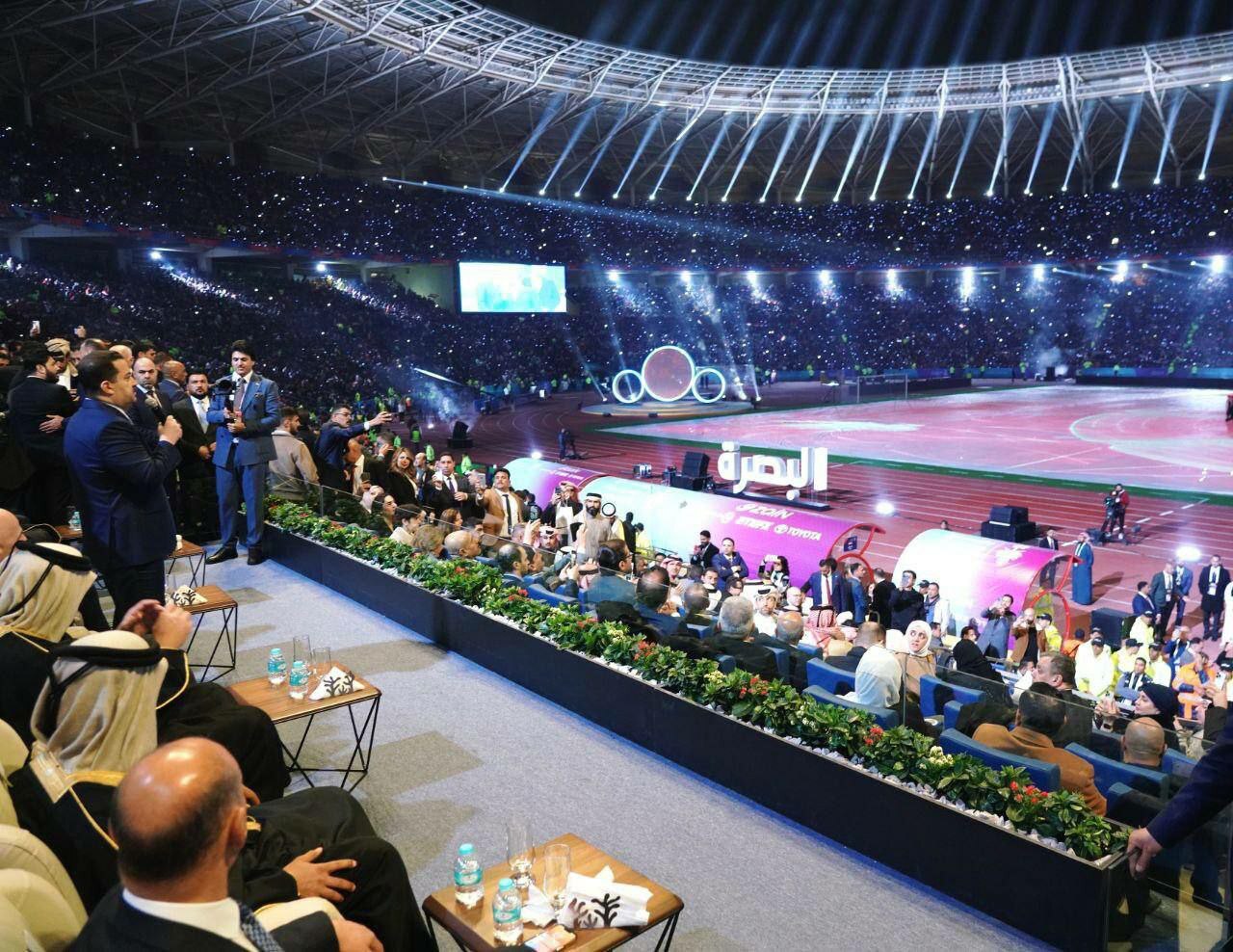 افتتاحیه لاکچری جام خلیج فارس در ورزشگاه بصره عراق!