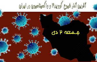آخرین آمار کرونا در ایران تا ۲ دی/ یک بیمار دیگر جان باخت
