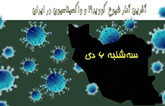 آخرین آمار کرونا در ایران تا ۶ دی/ فوت ۲ بیمار در شبانه روز گذشته
