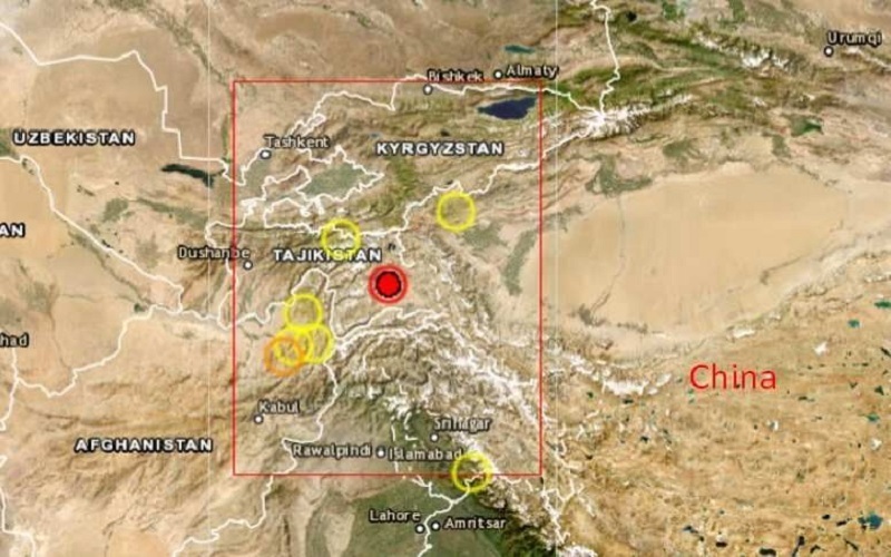 وقوع زمین‌لرزه ۷/۳ ریشتری در مرز چین و تاجیکستان