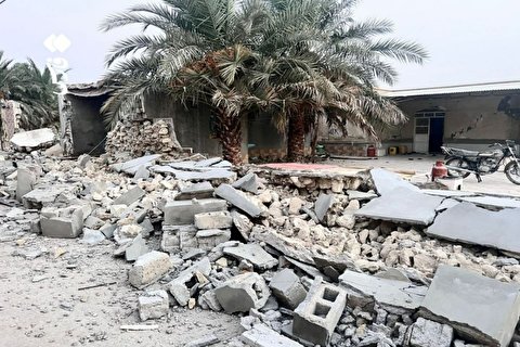 ابعاد تخریب زلزله در بندر خمیر هرمزگان