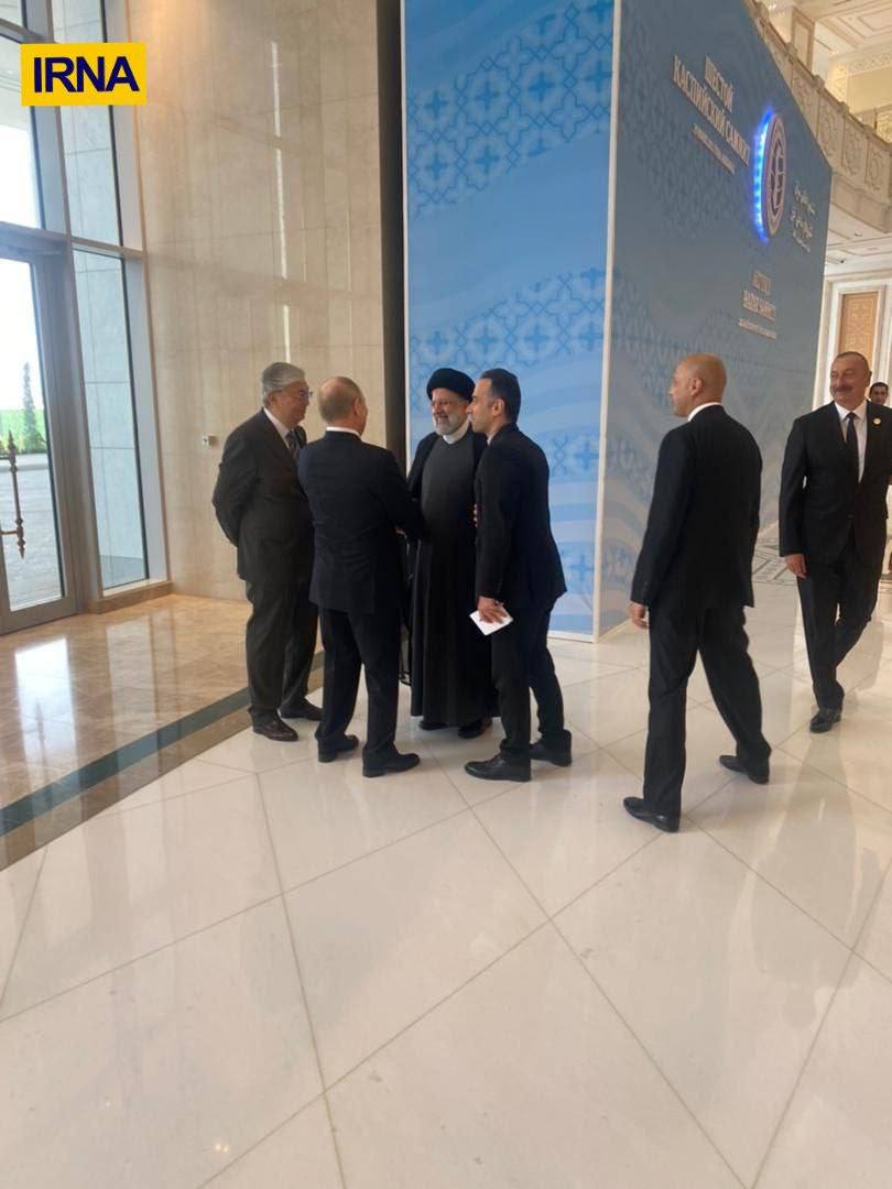 عکس جالب از دیدار خصوصی رئیسی و پوتین