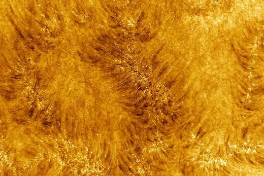                                                    تصویر مسحور کننده از سطح خورشید                                       