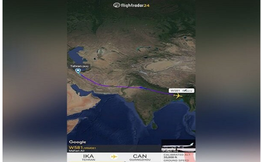 تهدید به بمب گذاری در یک هواپیمای ایرانی در آسمان هند