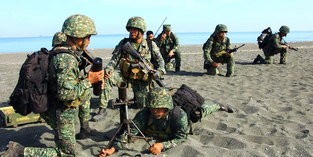 تمرینات مشترک دریایی آمریکا و فیلیپین