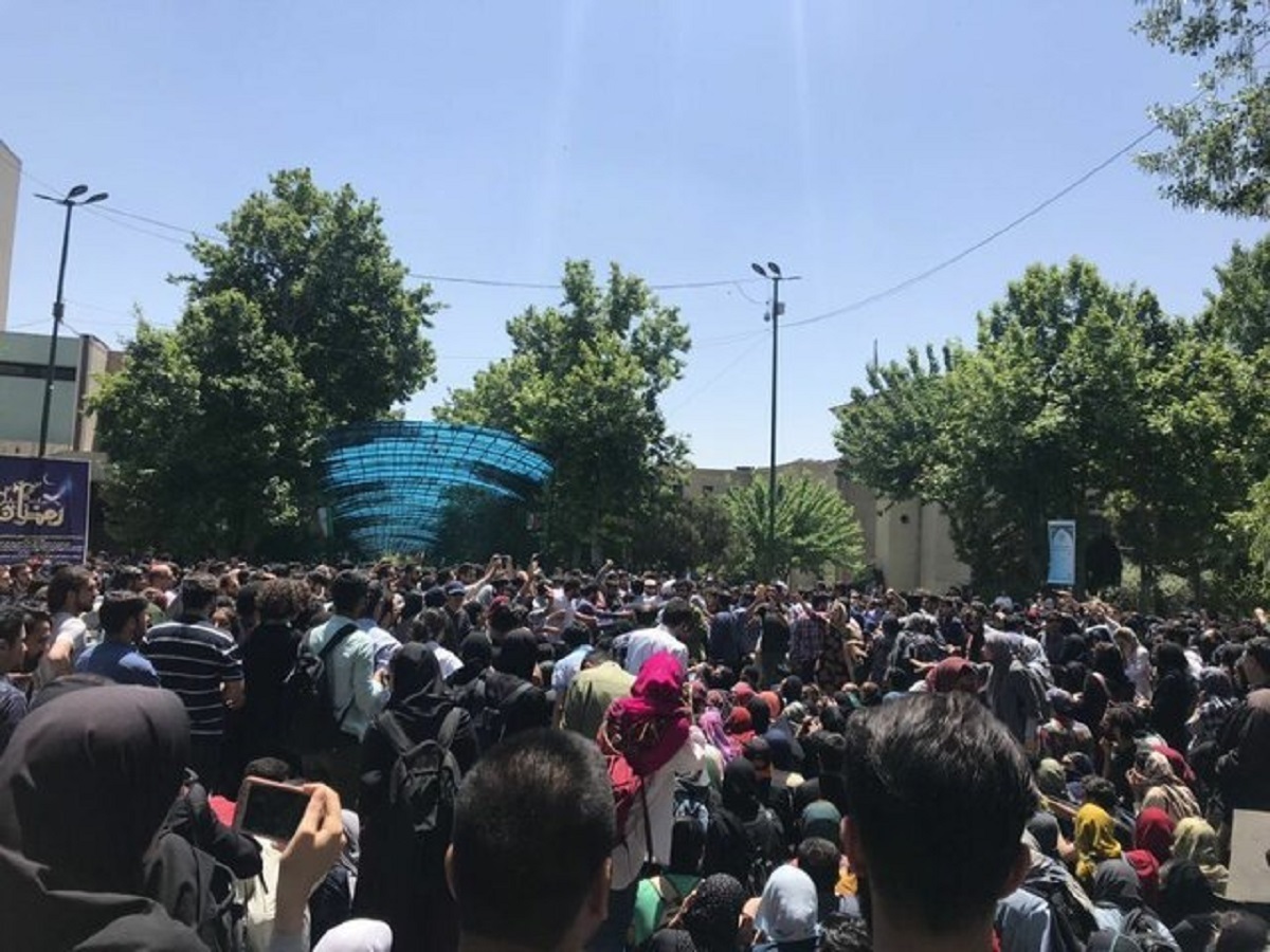 اعتراضات دانشجویی امروز (شنبه) دانشگاه تهران