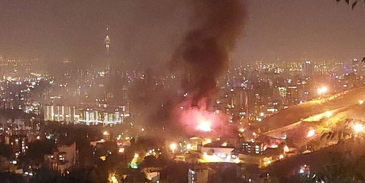 آتش سوزی زندان اوین