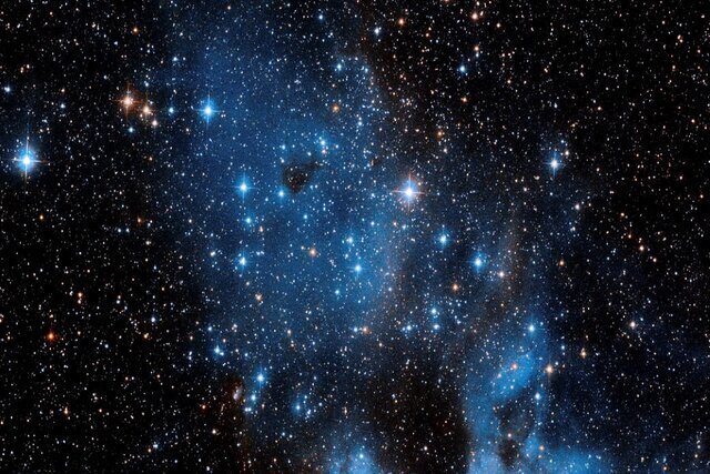 تصویری از یک خوشه ستاره‌ای باز در کهکشان همسایه