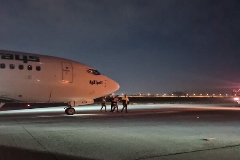 ترکیدن لاستیک هواپیما در فرودگاه بغداد – تابناک