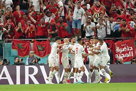 خلاصه بازی بلژیک 0 - مراکش 2