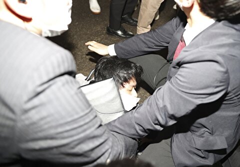 لحظات حمله به نخست وزیر ژاپن