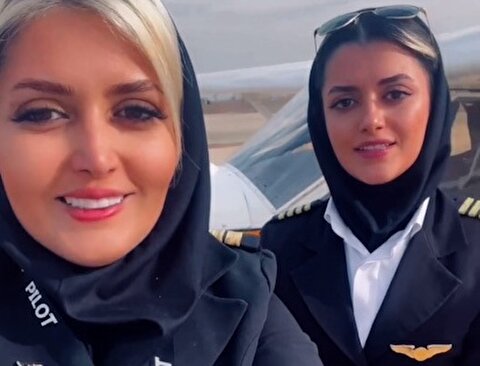 تصاویر جذاب که این دو خلبان زن ایرانی ثبت کردند