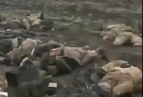 تصاویر وحشتناک سیل اجساد روس‌ها در جبهه اوکراین