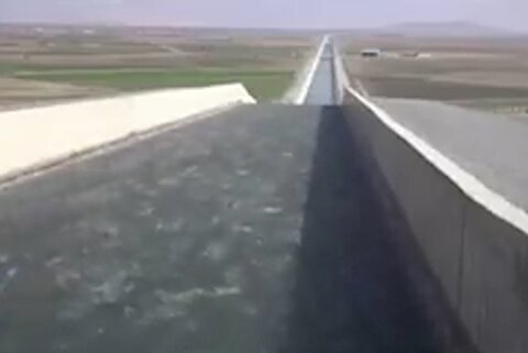 لحظه رهاسازی آب به دریاچه ارومیه