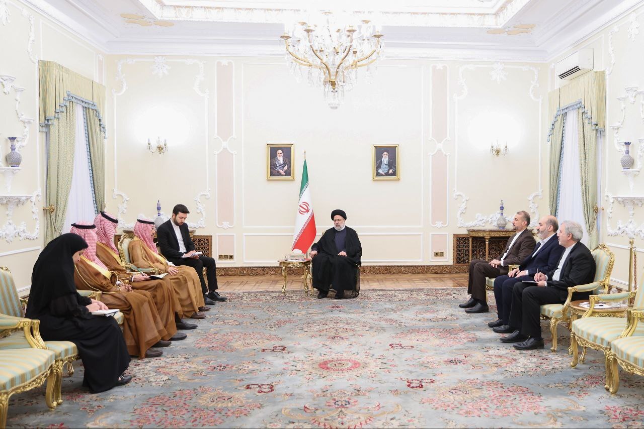 دیدار وزیر خارجه عربستان با رئیس جمهور ایران