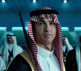 فیلم رقص شمشیر رونالدو در روز تاسیس عربستان