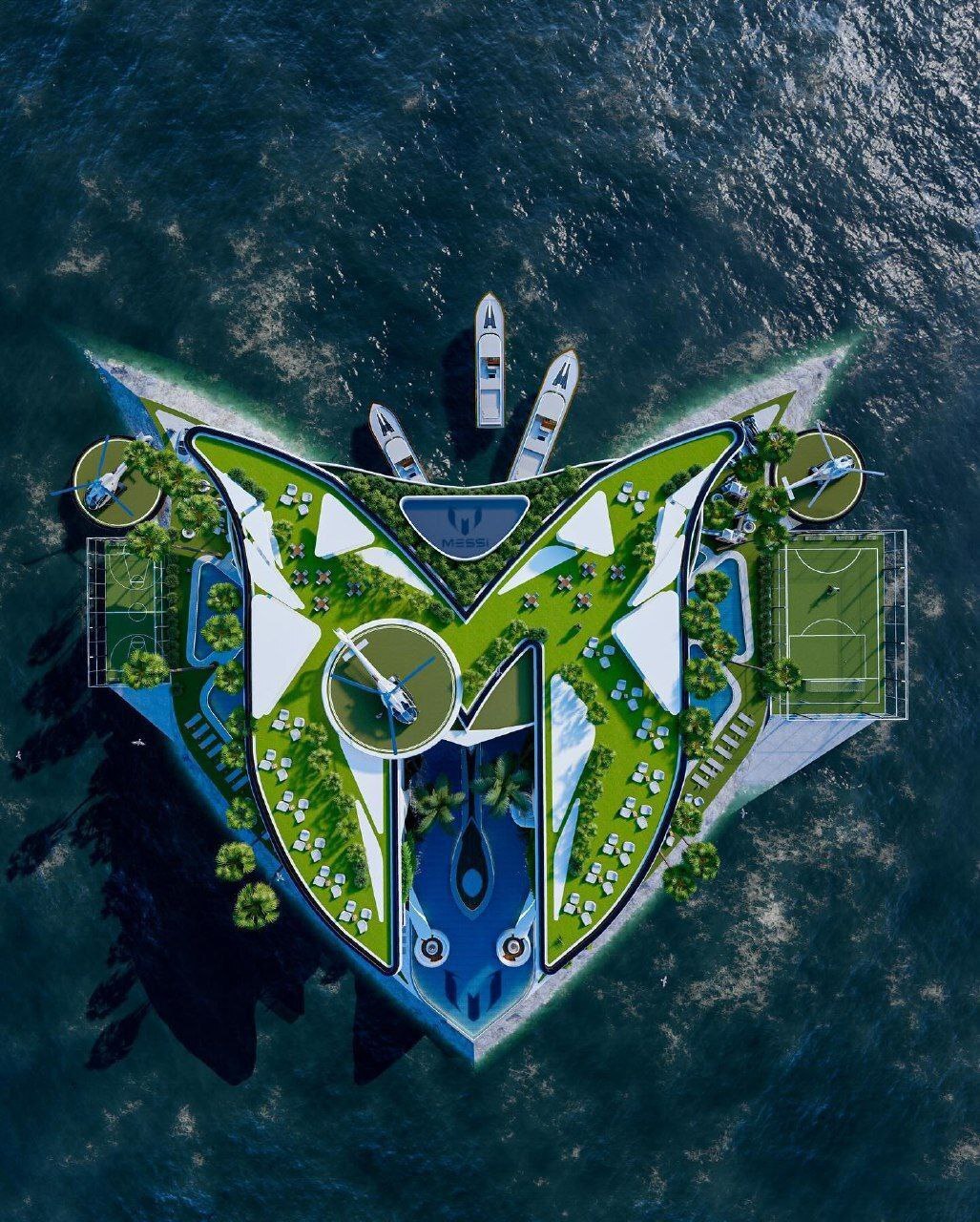کاخ مسی در آمریکا روی یک جزیره خصوصی