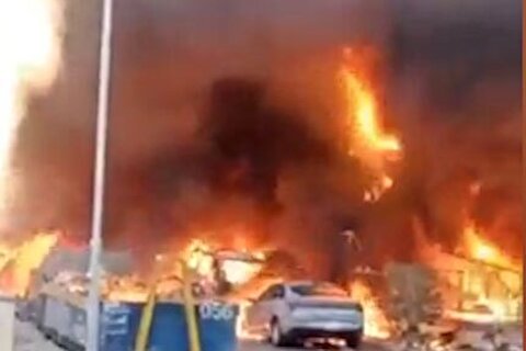آتش‌سوزی در هتل هیلتون ریاض