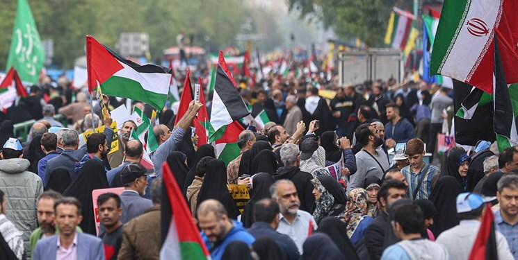 راهپیمایی حمایت از مردم فلسطین برگزار شد/طنین فریاد «مرگ بر اسرائیل» در ایران