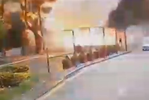 لحظه انفجار عامل حمله انتحاری ترکیه از نزدیک