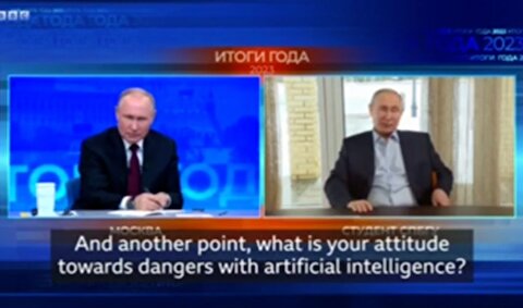 رویارویی ولادیمیر پوتین با بدل‌اش در تلویزیون