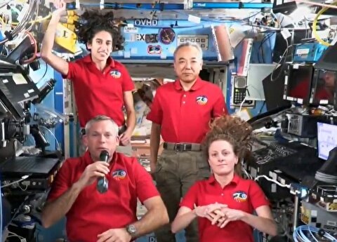 جشن یاسمین مقبلی در ایستگاه فضایی بین‌المللی