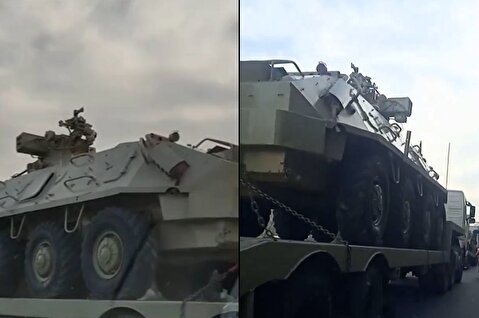 تصاویر جابجایی تجهیزات سنگین نظامی در تهران
