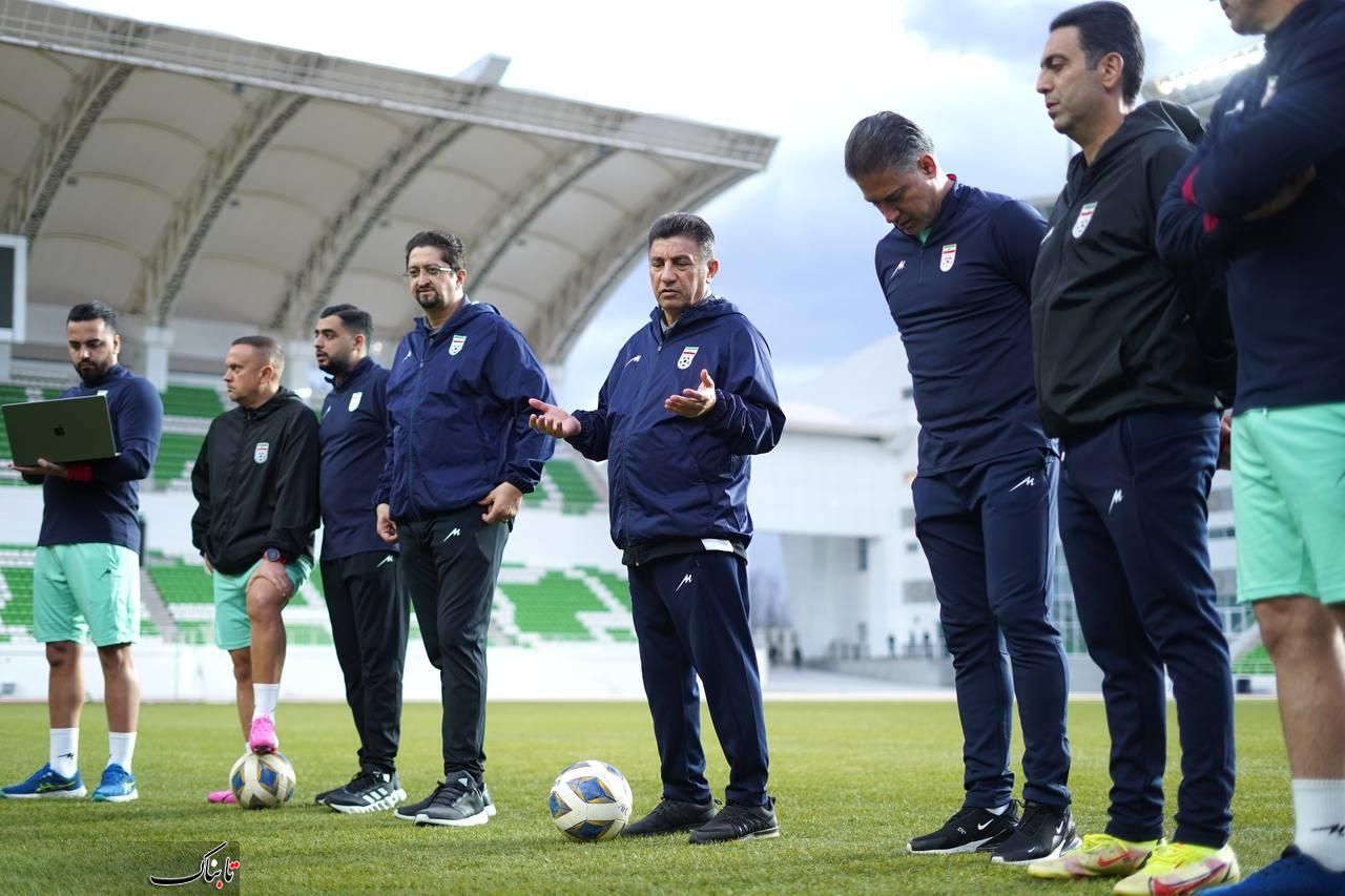 تصاویر آخرین تمرین تیم ملی در استادیوم عشق آباد