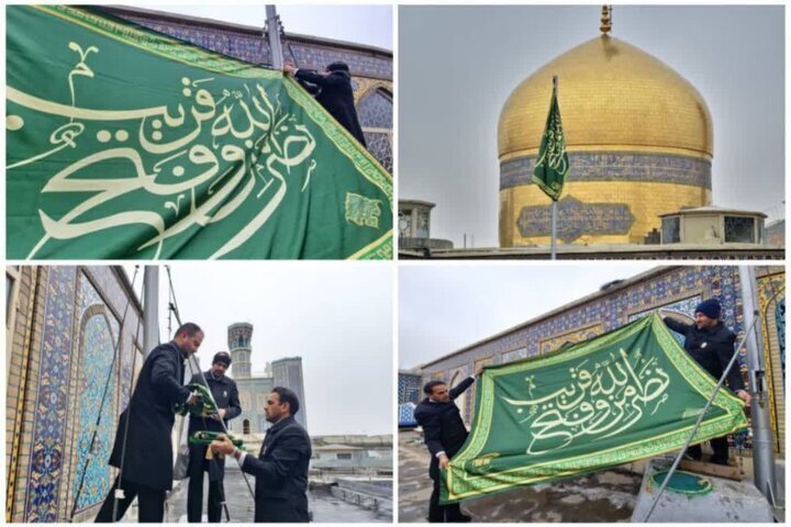 گزارش لحظه به لحظه مراسم تشییع شهید نصرالله/ حضور گسترده مردم در محل برگزاری مراسم/ شعری که بر کفن نقش بست