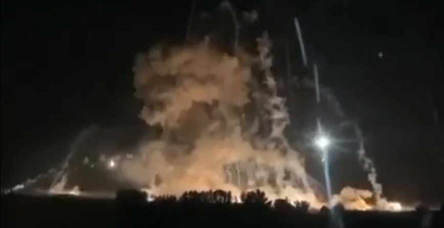 بمباران سنگین مقر الشحد الشعبی توسط اسرائیل