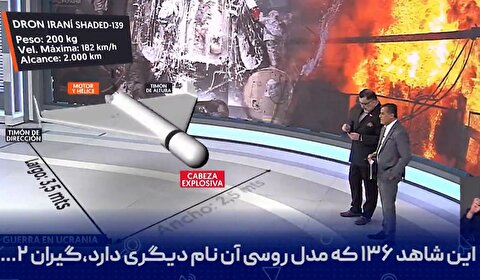 پهپادهای انتحاری ایران در تلویزیون شیلی!