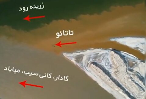 تصاویر اتصال 5 رودخانه به دریاچه ارومیه