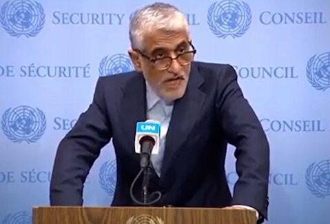 انگلیسی صحبت کردن سفیر ایران در سازمان ملل