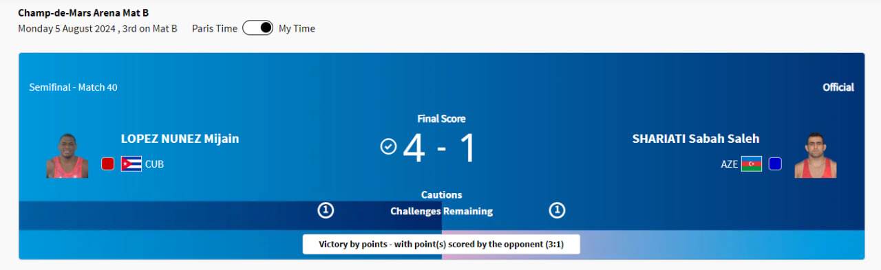پوشش زنده المپیک ۲۰۲۴ پاریس| میرزازاده به رده&zwnj;بندی رسید/ تلاش برای برنز مقابل شریعتی