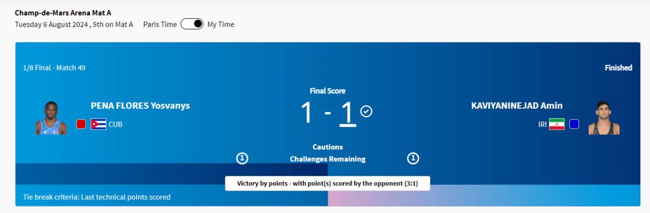 پوشش زنده المپیک ۲۰۲۴ پاریس| میرزازاده به رده&zwnj;بندی رسید/ تلاش برای برنز مقابل شریعتی