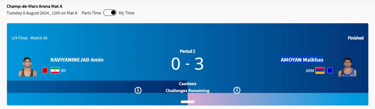 پوشش زنده المپیک ۲۰۲۴ پاریس| میرزازاده و محسن&zwnj;نژاد در انتظار مدال برنز/ پیروزی ساروی و کاویانی&zwnj;نژاد در گام اول