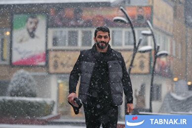 عکس: کمپ تیم های ملی کشتی شهید سلیمانی در روز برفی