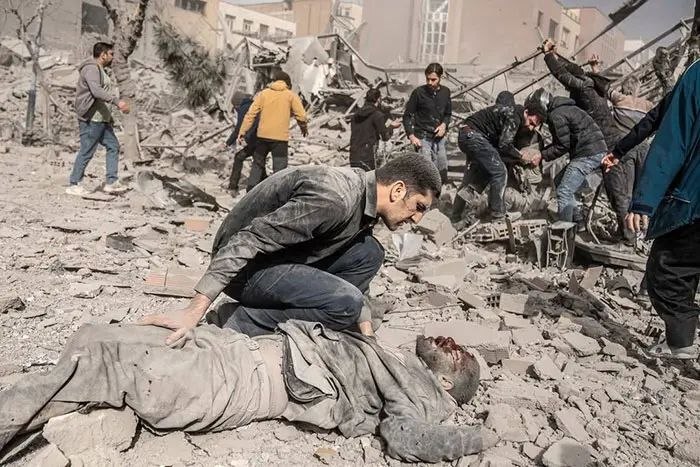 مجروحین حمله دیروز اسرائیل به میدان فردوسی