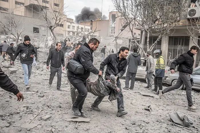 مجروحین حمله دیروز اسرائیل به میدان فردوسی