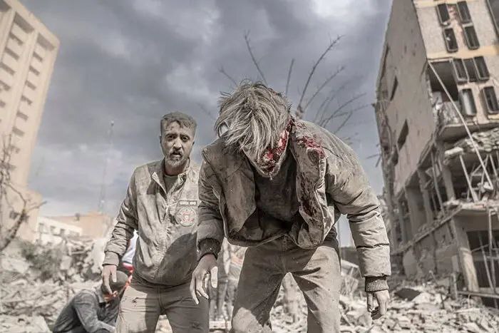 مجروحین حمله دیروز اسرائیل به میدان فردوسی