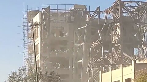 تصاویر تخریب دبیرخانه مجلس خبرگان رهبری در قم