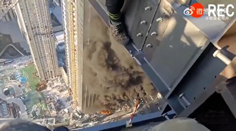 تصاویر متفاوت از اصابت پهپاد انتحاری به دبی