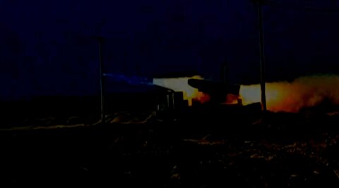 تصاویر حمله موشکی ایران به ناو آبراهام لینکلن