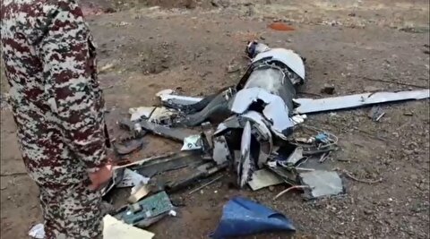 تصاویر ساقط کردن یک پهپاد هرمس دیگر اسرائیل