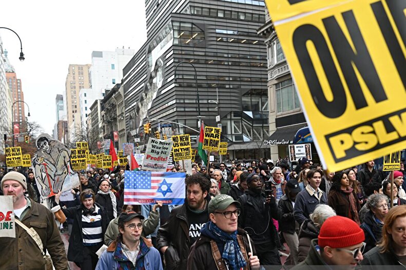 عکس: اعتراضات نیویورک علیه سیاست‌های ترامپ درباره ایران