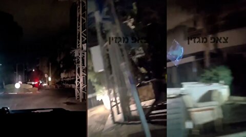 قطع برق بر اثر حمله موشکی ایران به اسرائیل